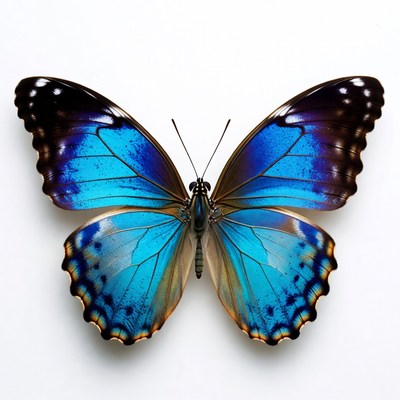 Blue Morpho Butterfly Wings Spread