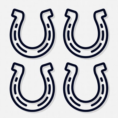 Four Horseshoe Icons