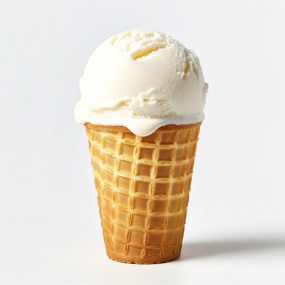Vanilla Ice Cream Cone