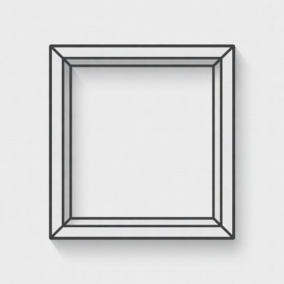 Empty Square Frame Outline