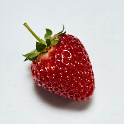 Fresh strawberry on white background