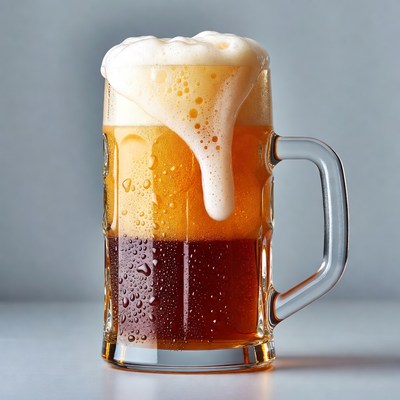 Frothy Beer Mug with Foam
