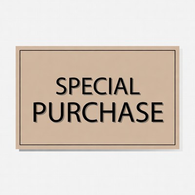 Special Purchase Sign