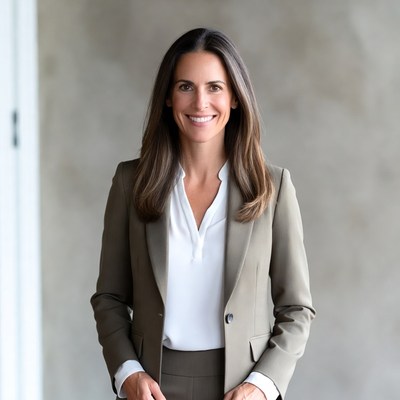 Smiling woman in business suit
