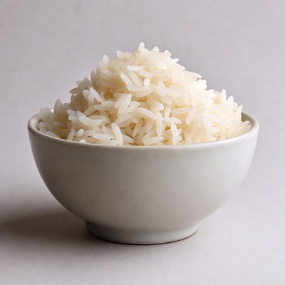 White Rice in Bowl