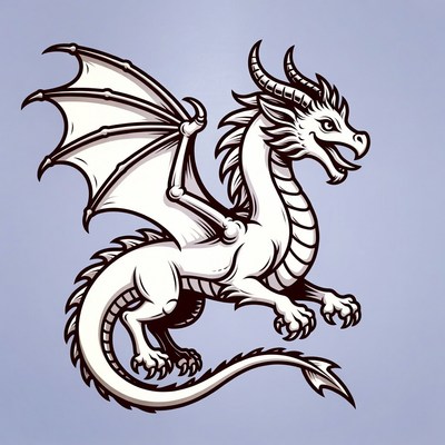 Cartoon Dragon Illustration