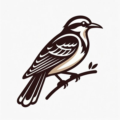 Crested bird perched on branch