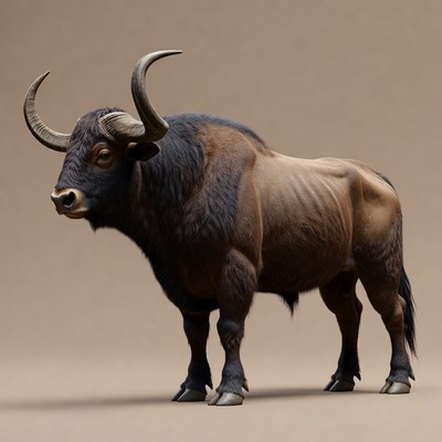 Majestic Aurochs Bull Standing