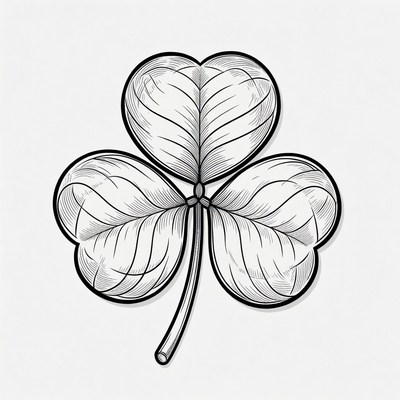 Three Leaf Clover Illustration