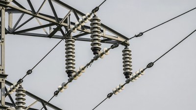 Electricity Pylon with Insulators