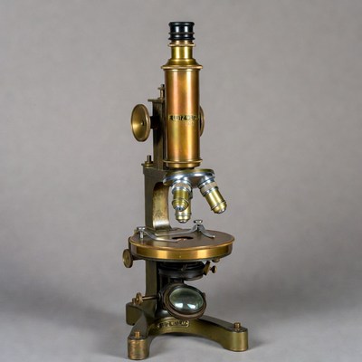 Vintage Brass Microscope