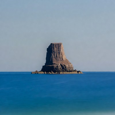 Rock Island in Blue Ocean