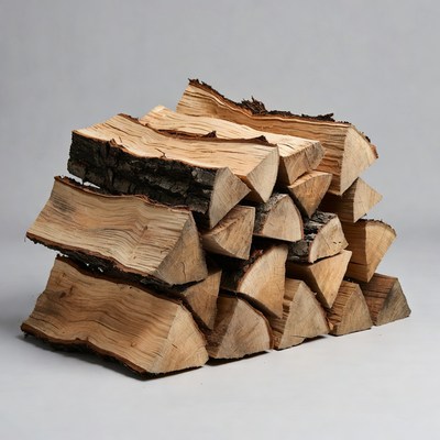 Stack of Firewood Logs