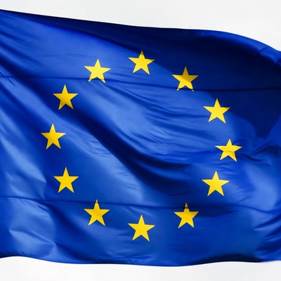 European Union Flag Waving