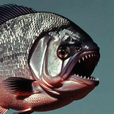 Tilapia Fish with Open Mouth