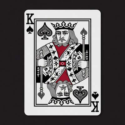 King of Spades Playing Card