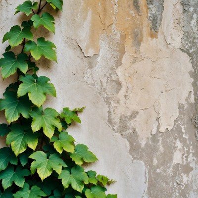 Green Ivy Climbing Peeling Wall
