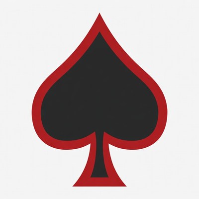 Black Spade Symbol Outline