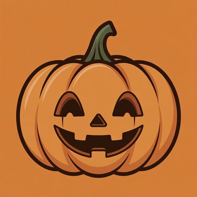 Jack-o'-lantern pumpkin illustration