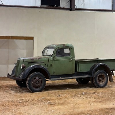 Vintage Green Pickup Truck
