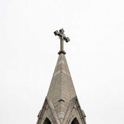 Church Steeple with Cross