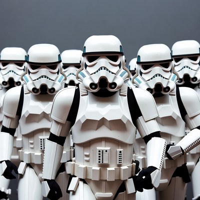 Group of Stormtroopers Standing Together