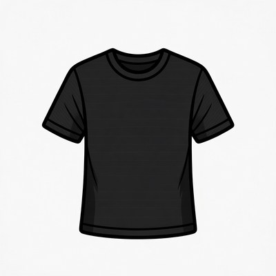 Black T-Shirt Clipart