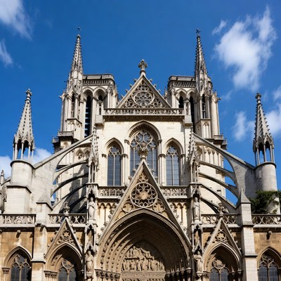 Gothic Cathedral with Spires