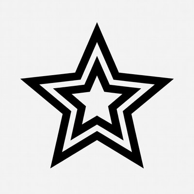Black Outline Star Icon