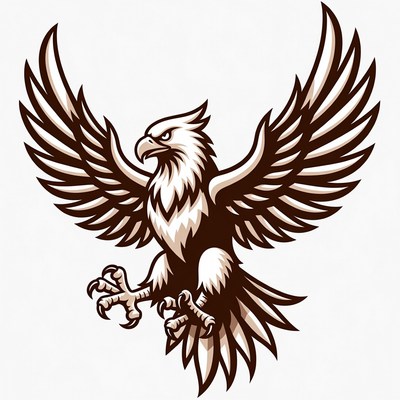 Bald Eagle with Spread Wings