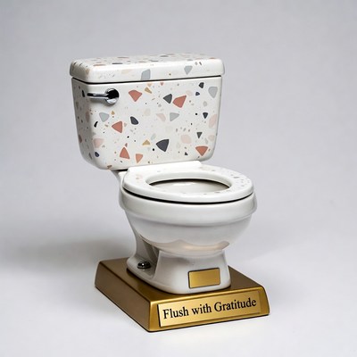 Flush with Gratitude Toilet Trophy