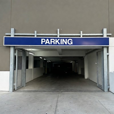 Open Parking Garage Entrance
