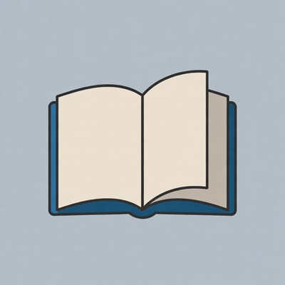 Open Book Illustration