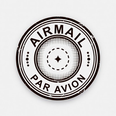 Vintage Airmail Par Avion Stamp