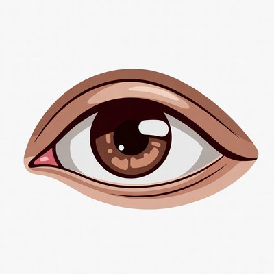 Brown eye illustration