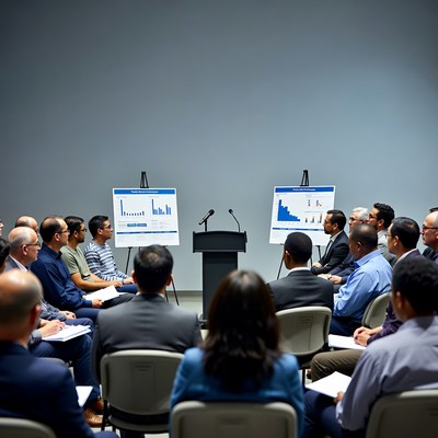 Diverse group in business meeting
