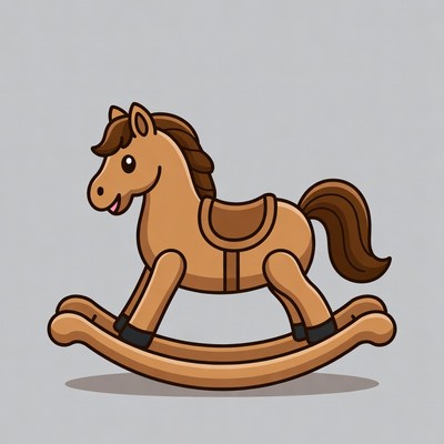 Cartoon Rocking Horse Toy