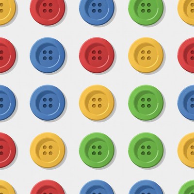 Colorful Buttons Seamless Pattern