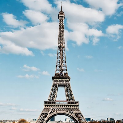 Eiffel Tower under blue sky