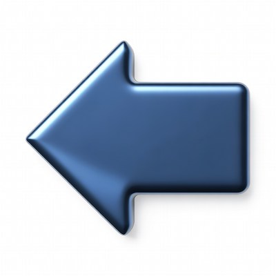 Shiny Blue Left Arrow