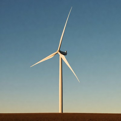Wind Turbine in Field