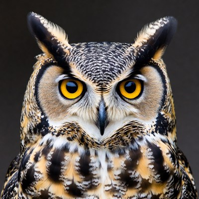Great Horned Owl close-up