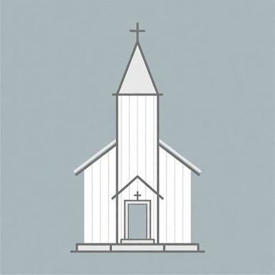 White Church Illustration