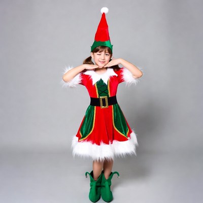 Asian girl in elf costume