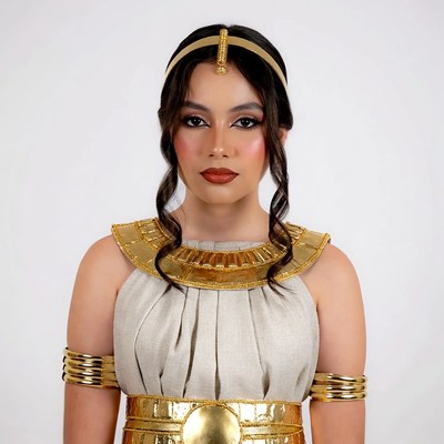 Woman in Egyptian Cleopatra costume