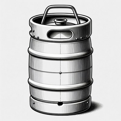 Beer Keg Illustration