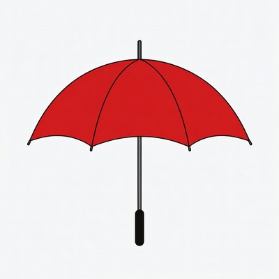 Red Umbrella Illustration