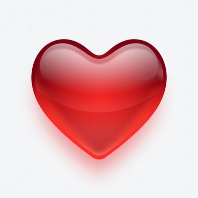 Shiny Red Heart Icon