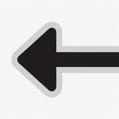 Black left arrow icon