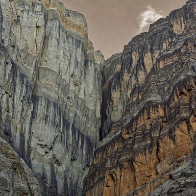 Towering Rocky Canyon Cliffs